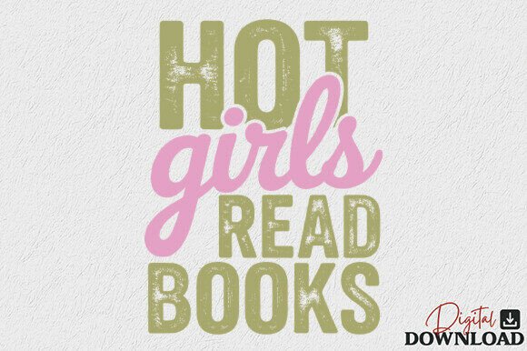 Download Hot Girls Read Books SVG - Hot Collection
