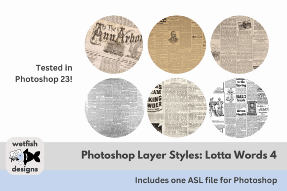 Download Lotta Words Photoshop Layer Styles 4 - Hot Collection
