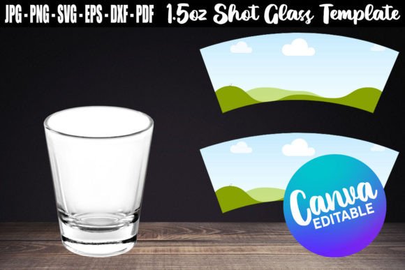 Download 1.5 Oz Shot Glass Canva Template - Hot Collection