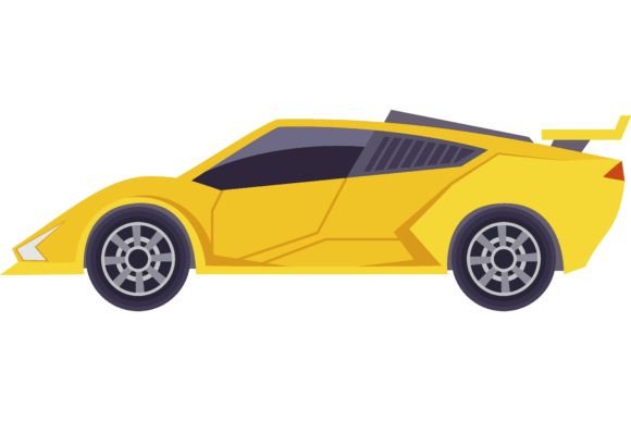 Download Side View of Race Car Vector. Automobile - Race Collection