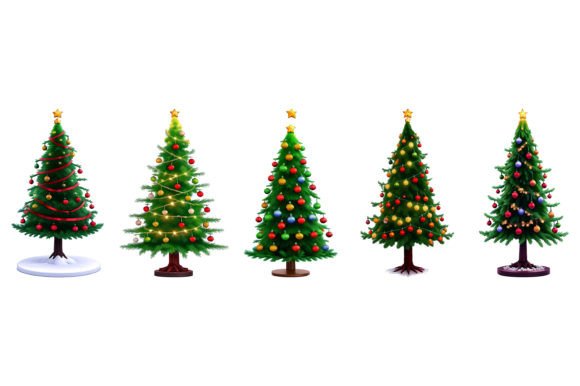 Download Christmas Tree with Colorful Design - Colorful Collection