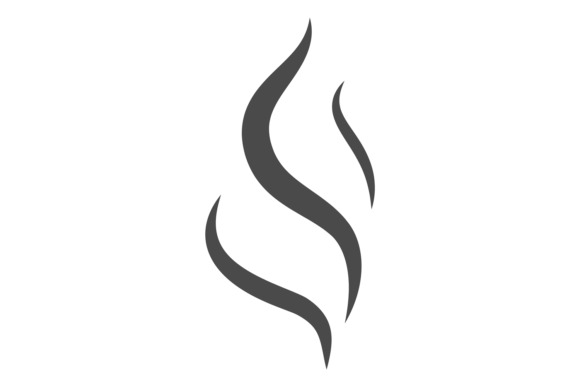Download Hot Steam Icon. Air Motion Black Lines - Hot Collection