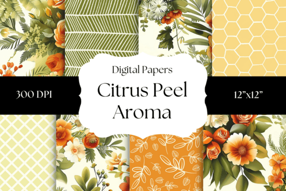 Download Citrus Peel Aroma Digital Papers - Premium Resources