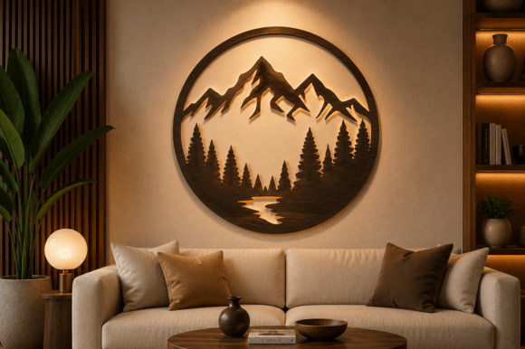 Download Mountain Wall Decor SVG Laser Cut File - Mountain Collection